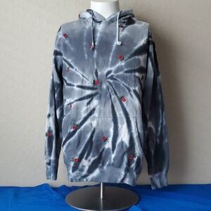 Eighty Eight brand medium tie dyed with roses hoodie men's unisex